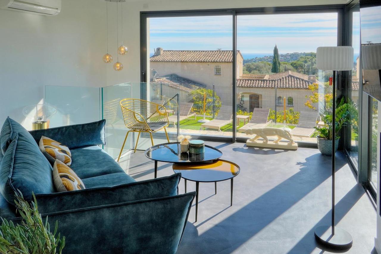 Immogroom - Superbe Villa - Piscine - Vue Mer - Parking - Clim Vallauris Eksteriør billede